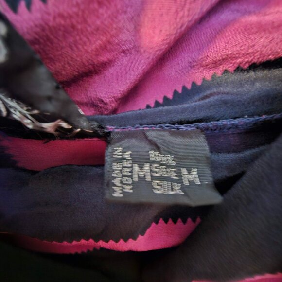 Dramatic Vintage Striped Silk Tunic/Dress - Picture 8 of 12